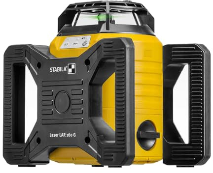 STABILA LAR 160 G Rotary Laser Set with Tripod and Grade Rod, Cat. Number 04500TR