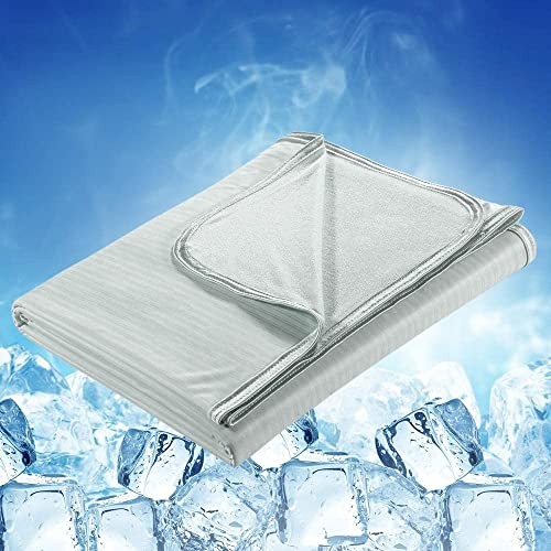 Elegear Kühldecke Sommerdecke - Japanische Arc-Chill 3.0 Kühlfasern 2in1 doppelseitige Selbstkühlende Decke für Besseren Schlaf Antiallergie und Atmungsaktive Weiche Wohndecke Reisedecke 150 x 200 cm