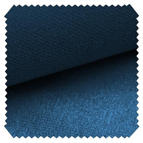 novely® ARTENA - Samtiger Velours-Möbelstoff - Anschmiegsamer Polsterstoff - Robuster Bezugsstoff - Pflegeleichte Meterware 1lfm | Farbe: 27 Blau