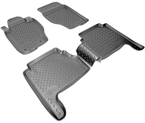 Recambo Alfombrillas de goma 3D aptas para Kia Sorento | Tipo JC | años 2002 2009 | Ajuste perfecto con borde