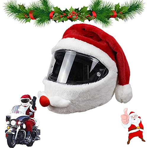 Weihnachtsmütze, Motorradhelm-Überzug, Weihnachtsmann, personalisierbare Motorrad-Integralhelme, 1 Stück., 6