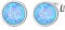 KristLand Runder Opal Ohrstecker Ohrringe aus Sterling Silber 925 Silber Vergoldeter Ohrring mit Blauem Opal Geschenk für Frau Damen Mädchen