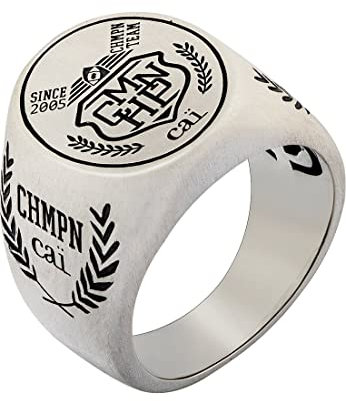 CAI Herren-Herrenring 925er Silber 58 Silber 32019014