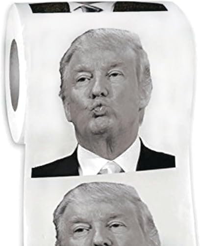 Donald Trump Toilet Paper Roll, Funny Political Humor Joke Gift, Gimmick Gifts for Republicans and Democrats