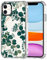 MOSNOVO Case for iPhone 11, [Buffertech 6.6ft Military-Grade Drop Protection] [Anti Peel Off Tech] Clear TPU Bumper Phone Case Cover Design - Eucalyptus