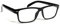 TWINKLE TWINKLE Reading Glasses Spring Hinge Mens Womens Classic Reader R141 (Black, +4.00 Magnification)