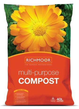 40L Multi Purpose Premium Garden Compost - Rich in Nutrients - Suitable for Indoor Outdoor Seed Plant Sowing Fruits & Vegetables Growing Hanging Baskets Shrubs Planting