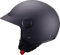 SPARCO 95147 Demi-Jet Helm mit Peak für Motorräder Mattschwarz mit ABS-Schale Größe M, MATT Black, M
