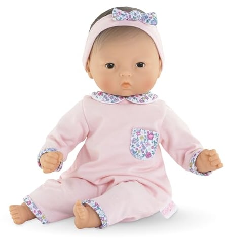 Corolle Bébé Calin Mila Babypuppe – 30,5 cm weicher Körper mit schlafenden Augen, die Sich öffnen und schließen, Vanilleduft – Mon Premier Poupon Kollektion für Kinder ab 18 Monaten