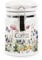 Purely Home Wildflowers Coffee Ceramic Storage Canister - Floral Meadow Ceramic Kitchen Food Storage Container with Clip Lid 400ml (13.5cm x 8.5cm)