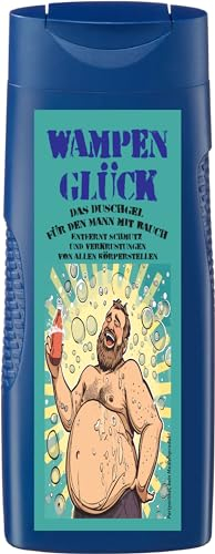 decodelic Wampenglück Duschgel für den Mann mit Bauch Wampe oder Bierbauch - lustiges Geschenk Kumpel, Geschenkidee, Männergeschenk, Geburtstagsgeschenk, Vatertagsgeschenk, Spaßgeschenk
