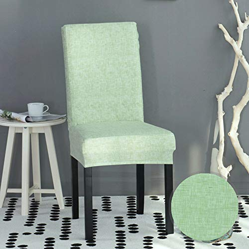 Stuhlhussen Mintgrün Stuhlbezug Stretch Removable Stuhlhussen 6er Set Universal Stuhlhussen Schwingstühle Chair Covers für Hotel Hochzeit Bankett Küche Restaurant Party