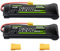OVONIC 8,4 V NiMH RC Akku Flacher 5200mAh mit XT60- und TRA-Anschluss für RC Auto Truck Truggy（2packs