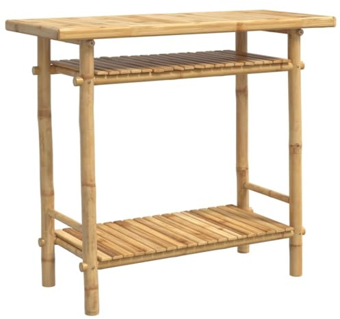 vidaXL Konsolentisch 90x37x75 cm Bambus