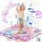Einhorn Tanzmatte für Kinder, Musikmatte mit Bluetooth, 6 Spielmodi und Wiederaufladbare Batterie, Weihnachten Geburtstag Spielzeug Geschenke für Mädchen Jungen Alter 3 4 5 6 7 8 9 10 11 12+ Jahre