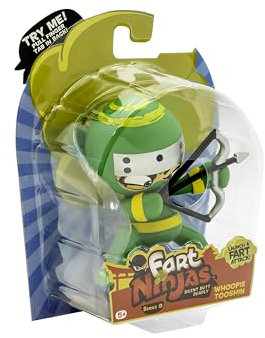 Fart Ninja | Sammelfiguren Whoopie Tooshin Series 9 | 10 Pet-Geräusche | 5 Jahre alt | Geschenke und Spielzeug 8 zum Sammeln, Grün