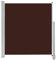 Auvent latéral Opaque Extensible, Brise-Vue paravent rétractable, Protection de l'intimité et du Vent Store latéral pour Balcon et terrasse, 60x300 cm Marron