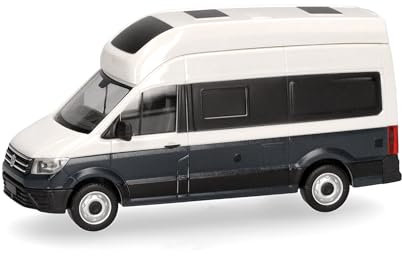 Herpa Modellauto VW Crafter Grand California, Miniatur im Maßstab 1:87, Sammlerstück, Made in Germany, Modell aus Kunststoff