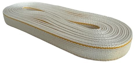 Cintino in cotone Robusto 22 mm per Tapparella Colori assortiti per finestre e portafinestra d'arredo (Riga Gialla, 7,5 Metri per Portafinestra)