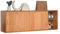 PEBFHSQW Wandschrank Holzwandschrank Mit Schiebetür Wandhängeschrank Küchen-, Schlafzimmer-, Wohnzimmer-Wandschrank Schreibtischregal Schrankregal(Wood colorA)