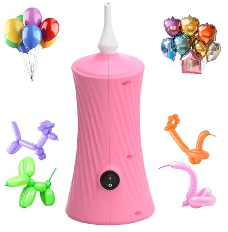 Balloon Pump Electric Air Balloon Pump Balloon Inflator for Long Balloons 160/260 Twisty Balloons Foil Animal, Classic, Latex Balloons Balloon Blower Machine