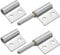 QUARKZMAN 2 Piezas 2 x 1-1/2 (LxAn) Bisagras Acero Inoxidable 304 Soldables Con Agujeros Previos Bisagras Bandera Desmontables Bisagras Para Puertas Batientes Rampas Remolque, Plateado