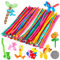 OOTSR 100Pcs Balloon Animal Making Kit, 260Q Long Animal Balloons Latex Twisting Balloons for Wedding Birthday Clown Party Decorations