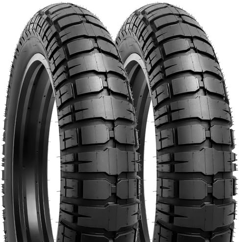 YunSCM 2PCS Faltbare 20 Zoll Fat E-Bike Tires 20x4.50 Mantel 114-406 Kompatibel 20x4.5 All-Terrain-Fahrradreifen