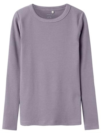Name IT Mädchen Nkfnakal Ls Top Noos, Lavender Gray, 146-152 EU
