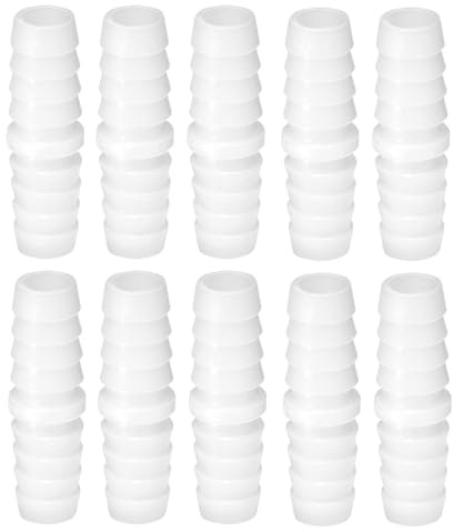 10 confezioni di raccordi per tubi in plastica con filettatura barbata, 10 mm x 10 mm, giunzione adattatore unione con spalmatura filettata