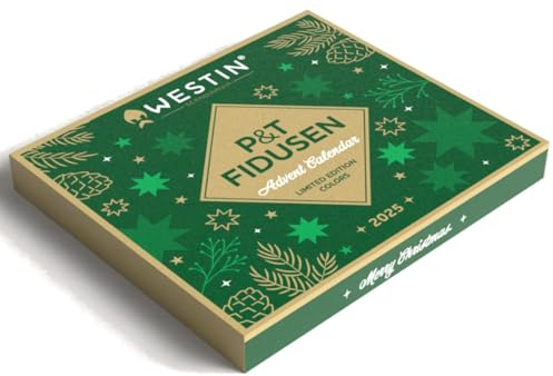 Westin 2025 P&T Fidusen Advent Calendar 31x26x3,5cm - Adventskalender, Angelkalender, Weihnachtskalender