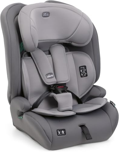 Chicco Gro Up i-Size, Kindersitz für 15 Monate bis 12 Jahre (76-150 cm), leicht, wiegt nur 5 kg, mit Isofix-System, verstellbarer Kopfstütze, mit Reduzierkissen, Installation mit dem Autogurt