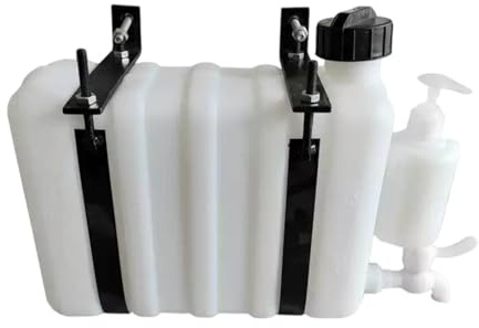 Amagogo Fahrzeugmontierter Wassertank, weiß, tragbar, multifunktional, praktisches Zubehör, Wasserkanister für Baustellen, Länge 44 Cm