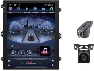 ATVSD 2 din Android 13 Auto Car Radio multimedia video Player Compatible for Tesla Type 9.7 inch Stereo Carplay 2din Navigation(Q9(1-32GB) CAM-DVR)