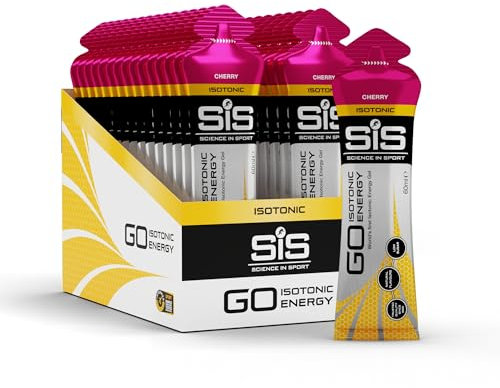 Science in Sport Go Isotonic Energy Gel, 60 ml, Cherry, Pack of 30