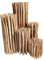 Clôture en lattis bois de noisetier / châtaignier – clôture déroulable nature – bassin et jardin – clôture en bois de noisetier ou châtaignier 100 x 500 cm ( Lattenabstand 3-5 cm ) naturel