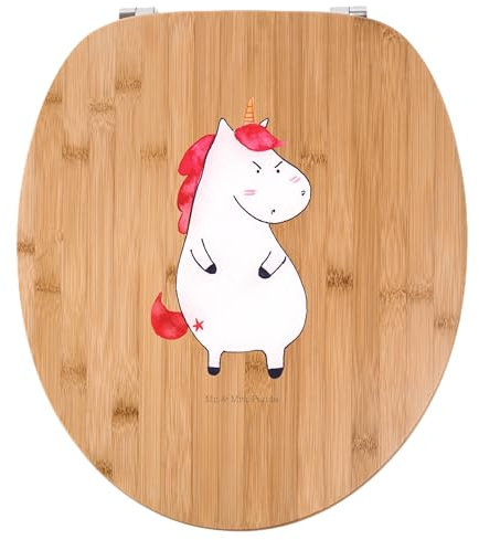 Mr. & Mrs. Panda Motiv WC Sitz Einhorn Wut - Geschenk, lustig, Spaß, Einhorn Deko, Toilette, Klobrille, Einhörner, Klodeckel, Unicorn,
