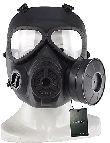 Paintball Masken Taktische Maske Full Face BBS Schutzausrüstung Tactical Jagd CS Protection Gear Halloween Cosplay Schutzmaske mit Anti-Beschlag Turbo Lüfter