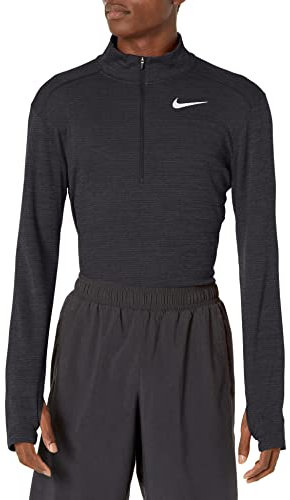 Nike M Nk PACER Top Hz Long Sleeved T-Shirt - Black/(Reflective Silv) (C/O.), Small-T