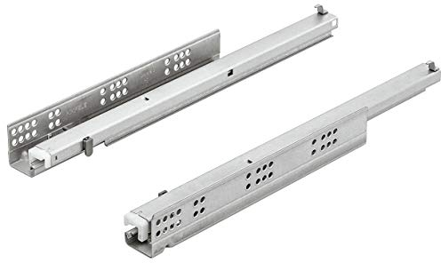 Gedotec Schubladenschienen Vollauszug - 1 Paar - Auszüge: 270 mm -Unterflurführung mit Steckzapfen-Montage - Teleskopschienen für Holz-Schubkästen - Schubladen Schienen Auszug mit Dämpfung