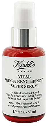 KIEHL'S Vital Skin-Strengthening Super Serum, 50 ml, revitalisierendes Anti-Aging-Serum zur Hautstärkung, Gesichtsserum mit Hyaluronsäure und Kräutern zur täglichen Anwendung gegen Hautalterung
