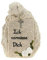 UDO Schmidt 64025 Stein mit Hund - Ich vermisse Dich - Grabartikel Trauer Grabstein Tod