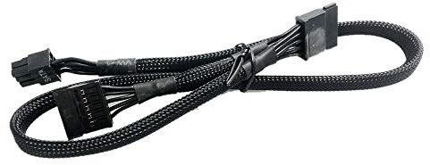 ZAHARA Cavo di alimentazione 6 pin a 2 x SATA Driver per EVGA Supernova 450-850 G2 G3 B3