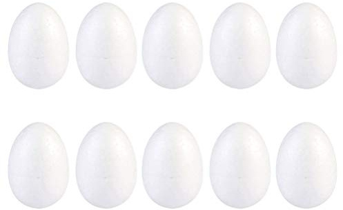 34 Stücke Ostereier Styroporeier 8cm Styropor Eier zum Bemalen Basteln Styroporball Styroporform Kugeln Ball Geburtstag Ostern Deko Anh?nger Osterdeko DIY Handwerk Kinder Bastelset