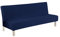 Jaotto Sofabezug Ohne Armlehne 2/3 Sitzer, Sofa Überwürfe Armlose Sofabettüberzug Jacqaurd Stretch Wasserdicht Waschbar, Sofaüberwurf Sofahusse für Clic Clac Klappcouch ohne Armlehnen,Navy Blau