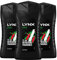 Lynx Africa Men's Energy Boost Travel Size Shower Gel Body Wash With Squeezed Mandarin and Sandalwood Scent 50ml, 3 Pack