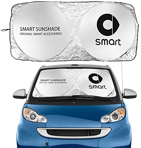 CANLAY Auto Sonnenschutz, Auto Frontscheibe Sonnenschutz, Auto Windschutzscheibe Front Windschutzscheibe Windschutzscheibe blockiert UV Strahlen Sonnenschutz für Smart Fortwo Forfour 453 451 450
