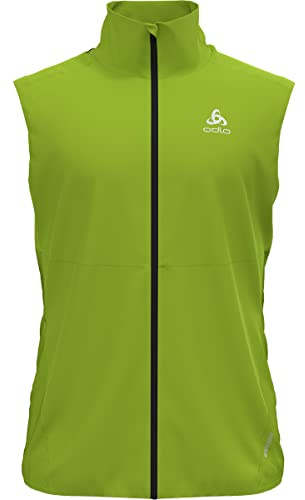 Odlo Herren Laufweste ZEROWEIGHT WARM, lime green - black, XXL