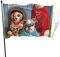 Garten Flagge Süßer Hund Dekorative Fahnen Lustige Außenbanner Durable Sommer Flaggen, Für Feiertage, Drinnen Und Draußen, 90x150cm