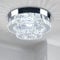 diisunbihuo Mini Crystal Chandeliers 2 Layers LED Crystal Ceiling Light Round Flush Mounted Ceiling Light for Staircase Balcany Island (Cool White)